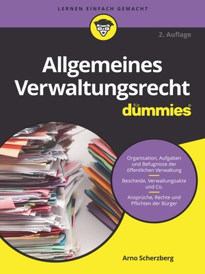 cover image of Allgemeines Verwaltungsrecht f&uuml;r Dummies